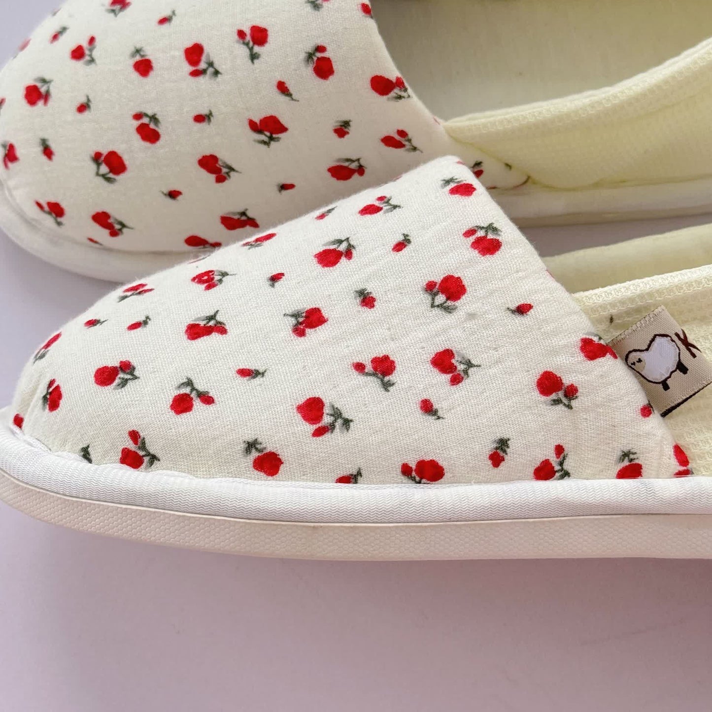Floral Non-Slip Canvas Home Slippers