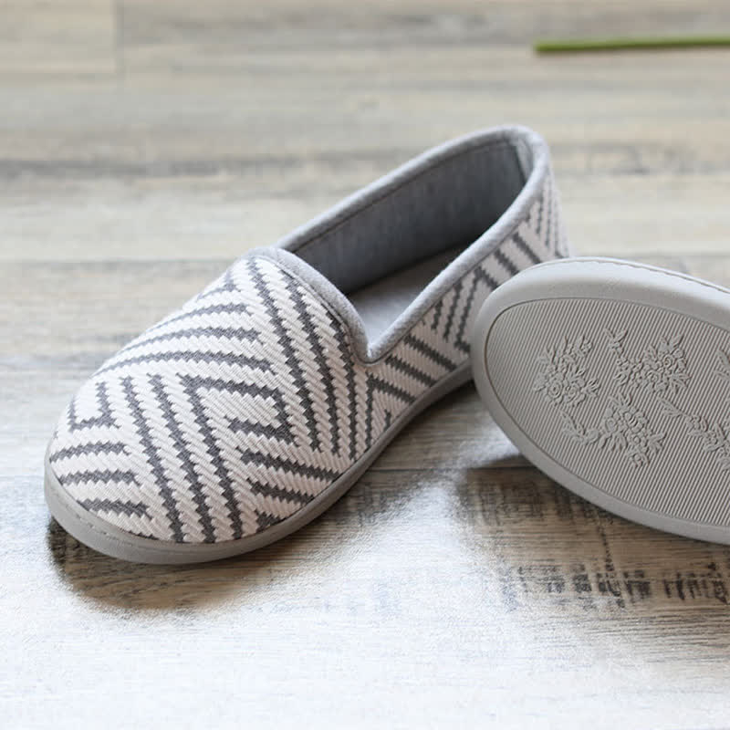 Striped Breathable Postpartum Home Slippers