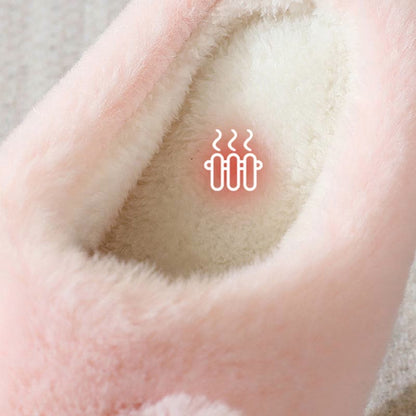 Cute Cartoon Kitten Indoor Plush Slippers