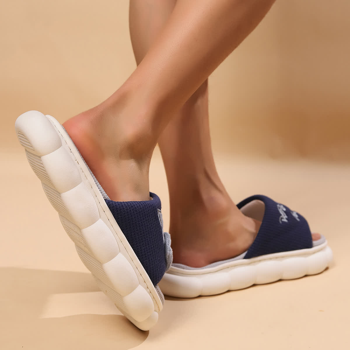 Cute Cartoon Kitten Home Slippers