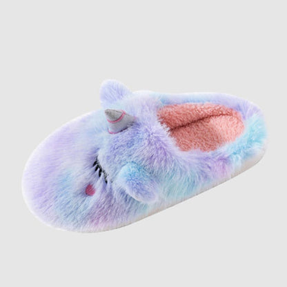 Cute Unicorn Plush Home Slippers