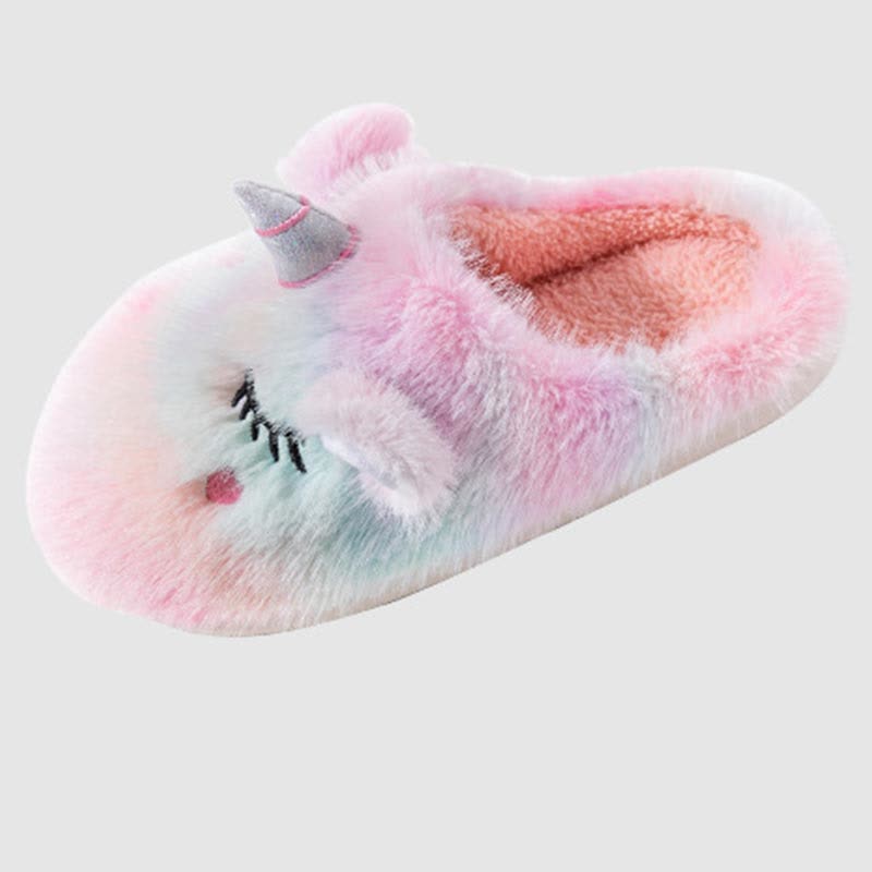 Cute Unicorn Plush Home Slippers