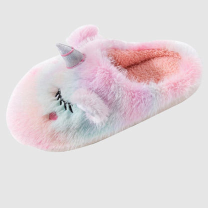 Cute Unicorn Plush Home Slippers