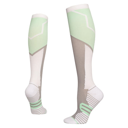 Plusock Color Block Compression Socks(6 Pairs)