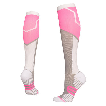 Plusock Color Block Compression Socks(6 Pairs)