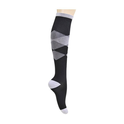 Plusock Geometric Print Compression Socks(5 Pairs)