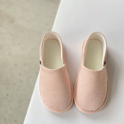 Simple Stripe Soft Sole Home Slippers