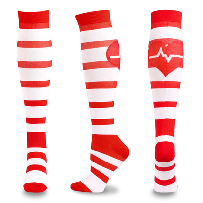 Plusock Medical Pattern Print Compression Socks(5 Pairs) - A - L/XL - image 7