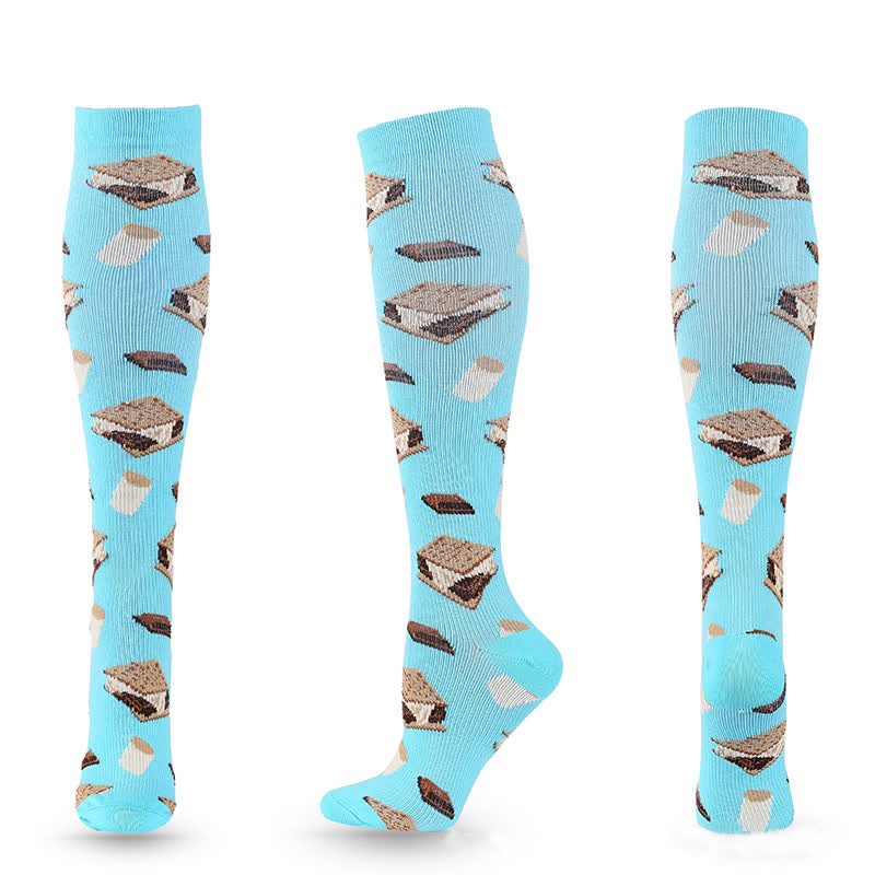 Plusock Fun Print Compression Socks(4 Pairs) - image 6