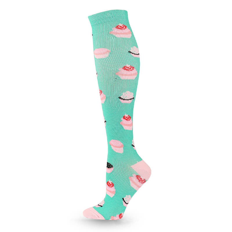 Plusock Fun Print Compression Socks(4 Pairs) - image 9