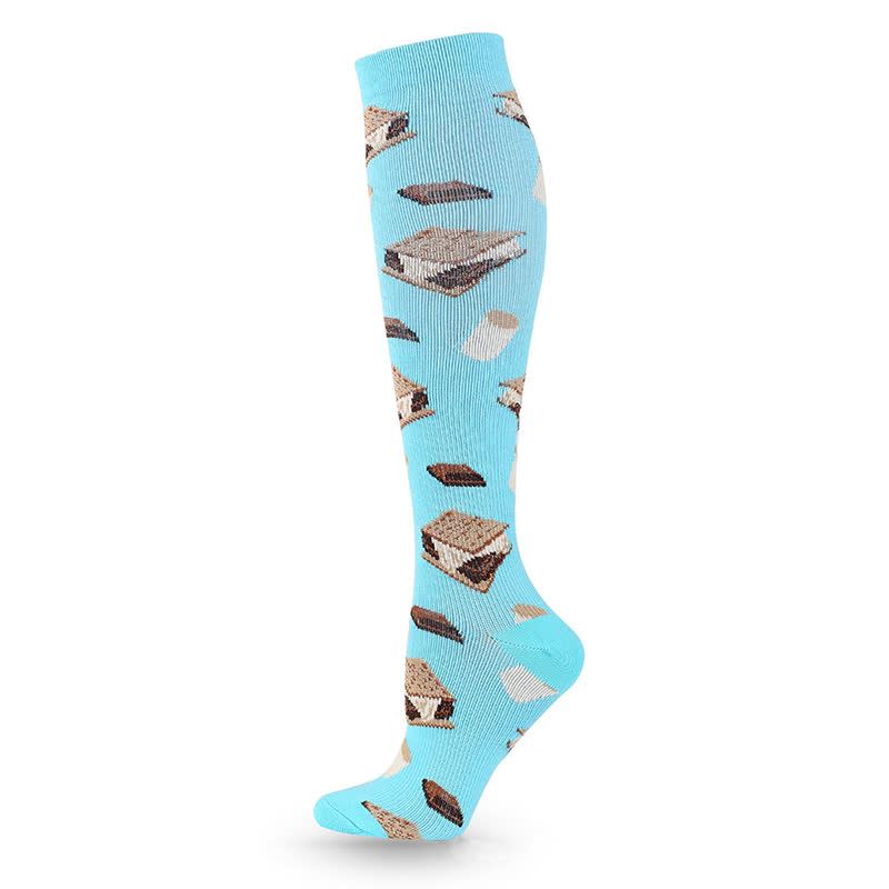 Plusock Fun Print Compression Socks(4 Pairs) - image 7