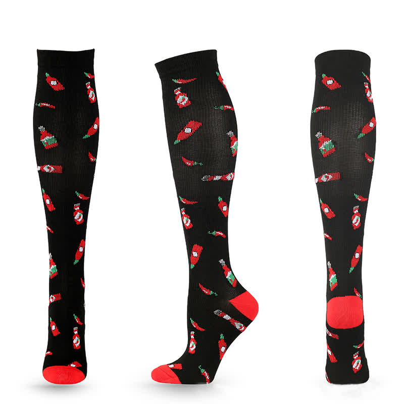 Plusock Fun Print Compression Socks(4 Pairs) - image 10