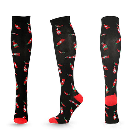 Plusock Fun Print Compression Socks(4 Pairs) - image 10