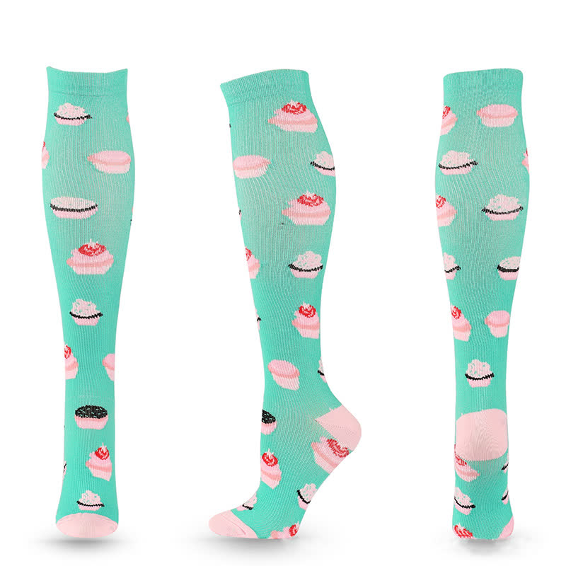 Plusock Fun Print Compression Socks(4 Pairs) - image 8