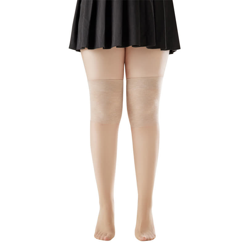 Knee Wrap Sheer Thigh High Socks(3 Pairs)