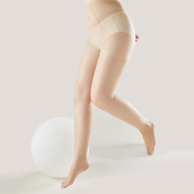 Plusock Ultra-thin High Waist Anti-snagging Sheer Pantyhose(2 Pairs) - image 4