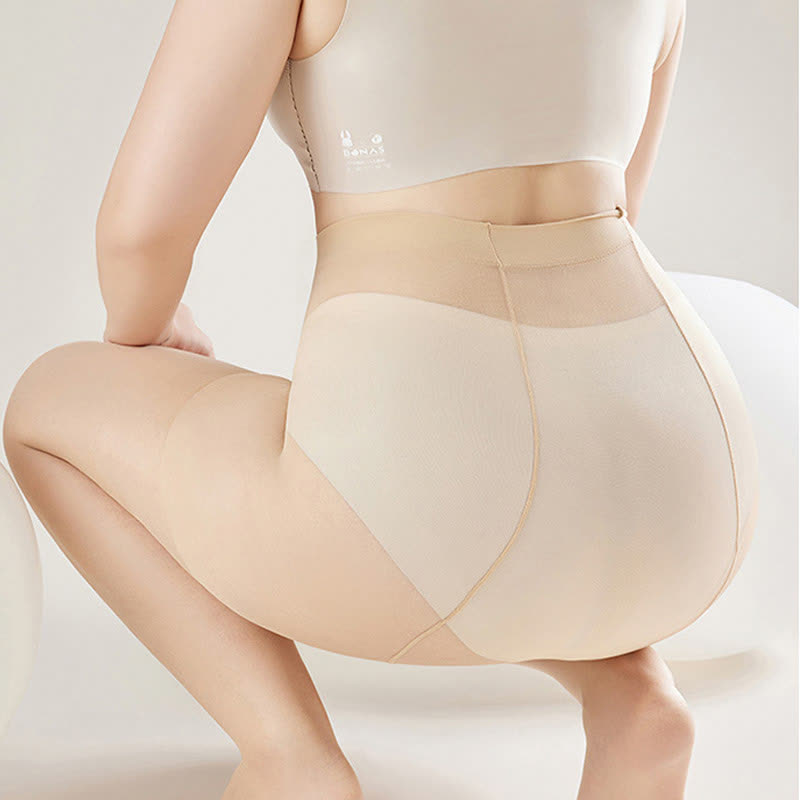 Plusock Ultra-thin High Waist Anti-snagging Sheer Pantyhose(2 Pairs) - image 7