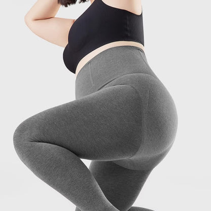 High Waist Solid Color Footed Pantyhose