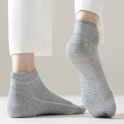 Thin Mesh Breathable Cotton Ankle Socks(6 Pairs)