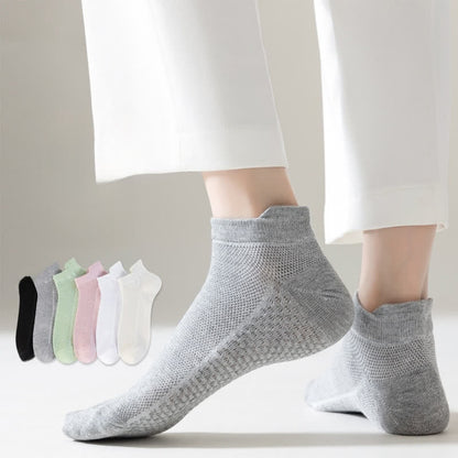 Thin Mesh Breathable Cotton Ankle Socks(6 Pairs)