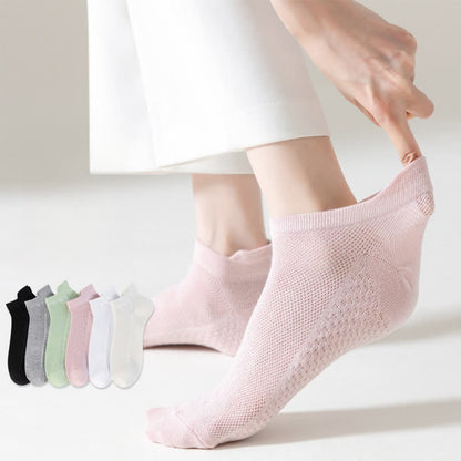 Thin Mesh Breathable Cotton Ankle Socks(6 Pairs)