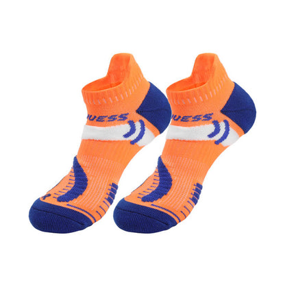 Bright Color Block Breathable Sports Ankle Socks(4 Pairs)
