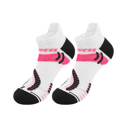 Bright Color Block Breathable Sports Ankle Socks(4 Pairs)