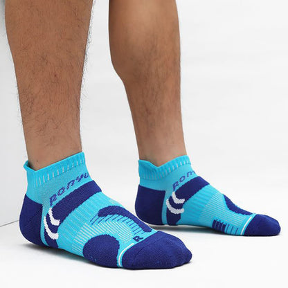 Bright Color Block Breathable Sports Ankle Socks(4 Pairs)