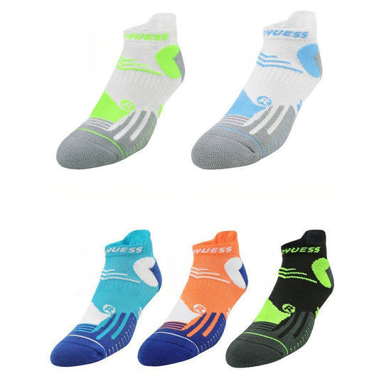 Colorful Block Breathable Sports Ankle Socks(5 Pairs)