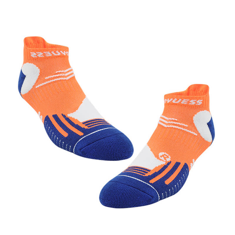 Colorful Block Breathable Sports Ankle Socks(5 Pairs)