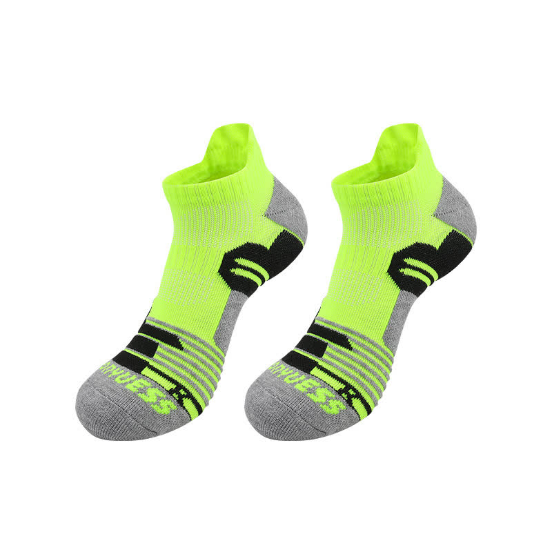 Color Block Stripe Breathable Sports Ankle Socks(5 Pairs)