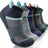 Plusock Stripe Print Sports Ankle Socks(6 Pairs)