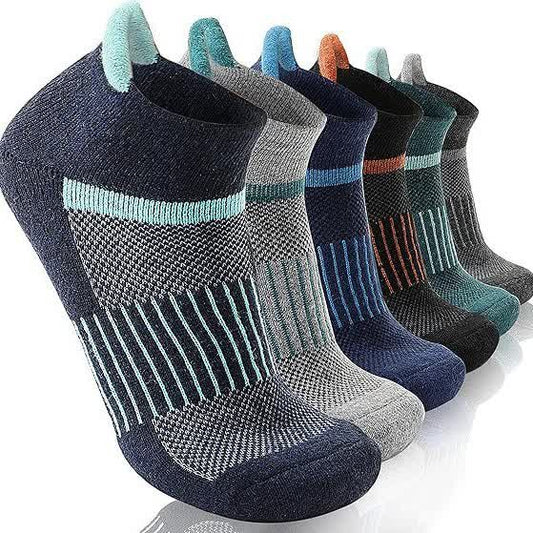 Stripe Print Sports Ankle Socks(6 Pairs)