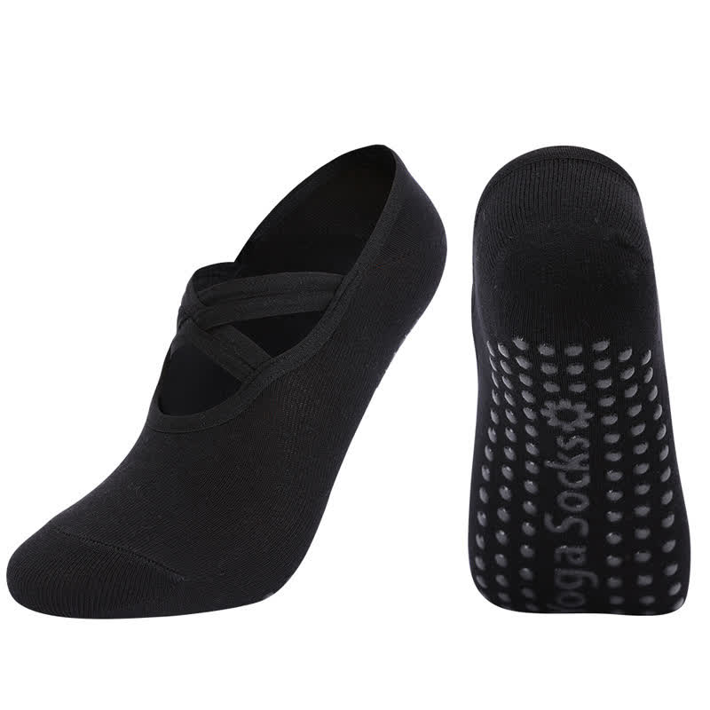 Solid Color Non-slip Yoga Fitness Socks(5 Pairs)