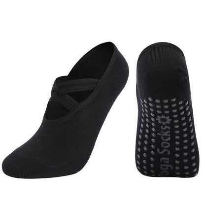 Solid Color Non-slip Yoga Fitness Socks(5 Pairs)