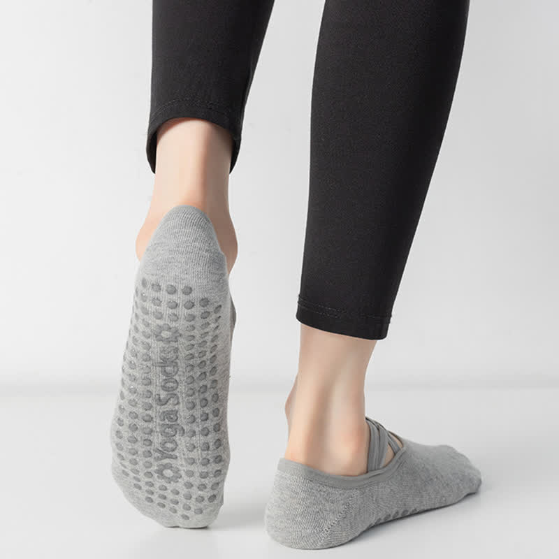 Solid Color Non-slip Yoga Fitness Socks(5 Pairs)