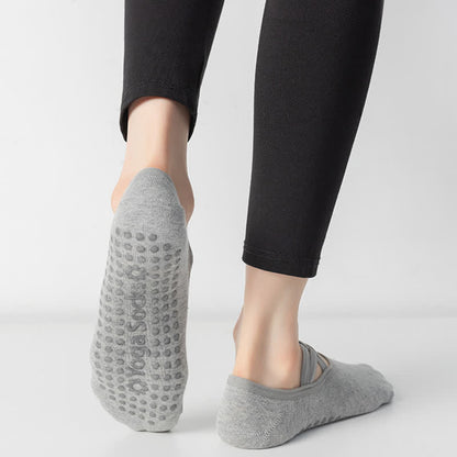 Solid Color Non-slip Yoga Fitness Socks(5 Pairs)