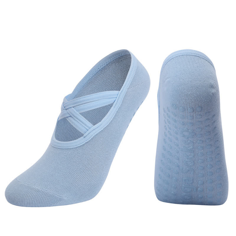 Solid Color Non-slip Yoga Fitness Socks(5 Pairs)
