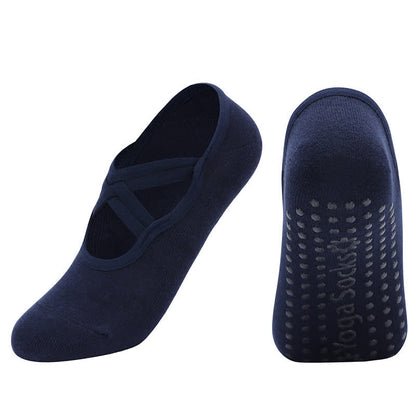 Solid Color Non-slip Yoga Fitness Socks(5 Pairs)