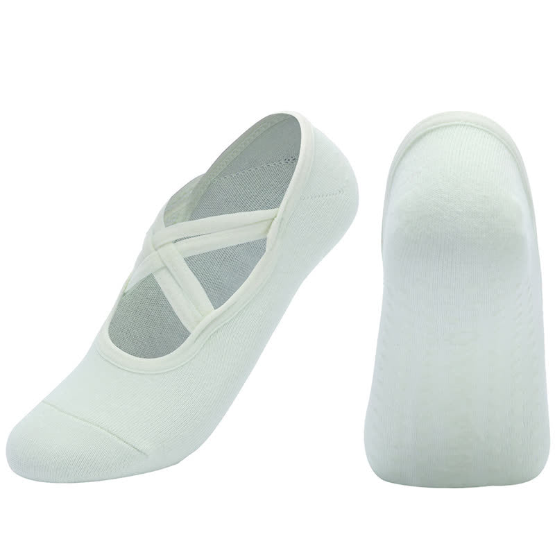 Solid Color Non-slip Yoga Fitness Socks(5 Pairs)