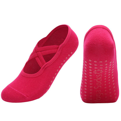 Solid Color Non-slip Yoga Fitness Socks(5 Pairs)