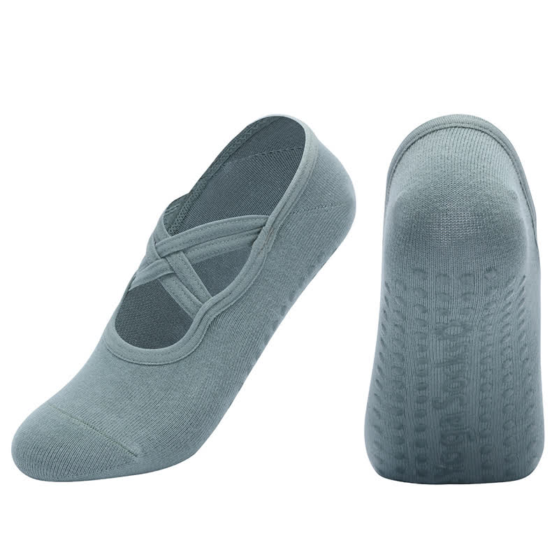 Solid Color Non-slip Yoga Fitness Socks(5 Pairs)