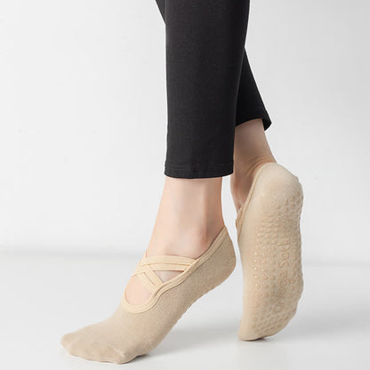 Solid Color Non-slip Yoga Fitness Socks(5 Pairs)