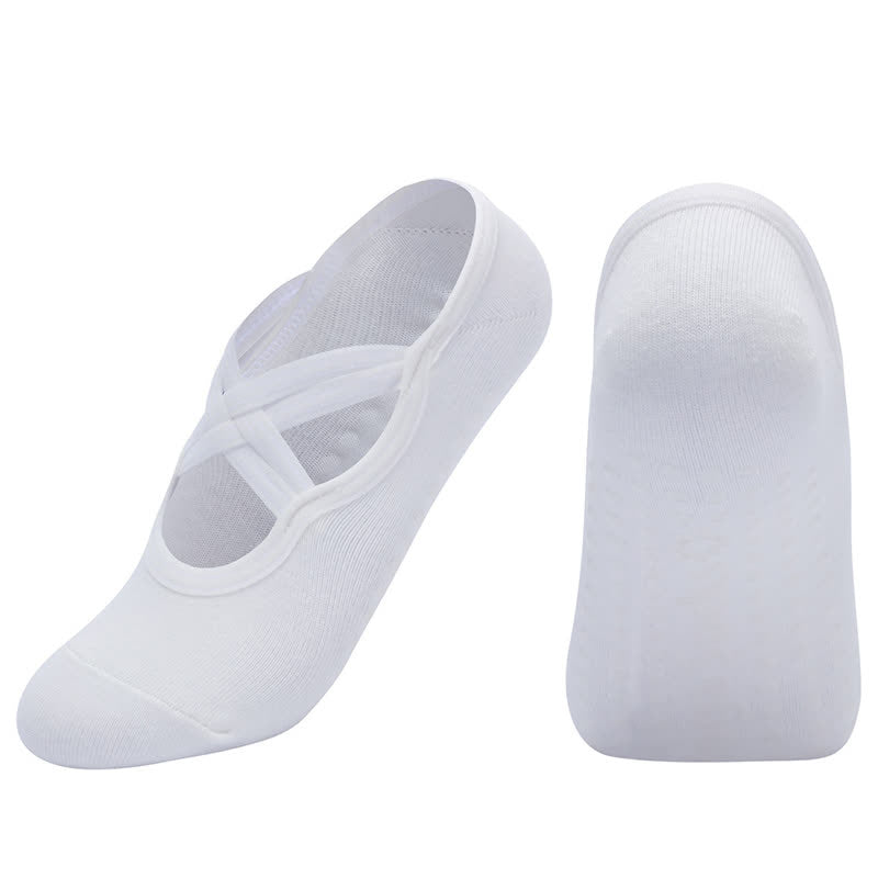 Solid Color Non-slip Yoga Fitness Socks(5 Pairs)
