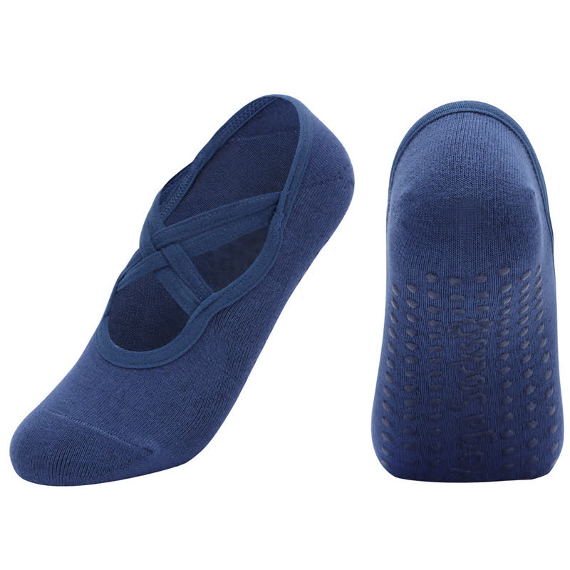 Solid Color Non-slip Yoga Fitness Socks(5 Pairs)