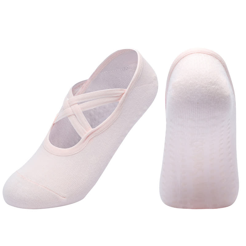 Solid Color Non-slip Yoga Fitness Socks(5 Pairs)