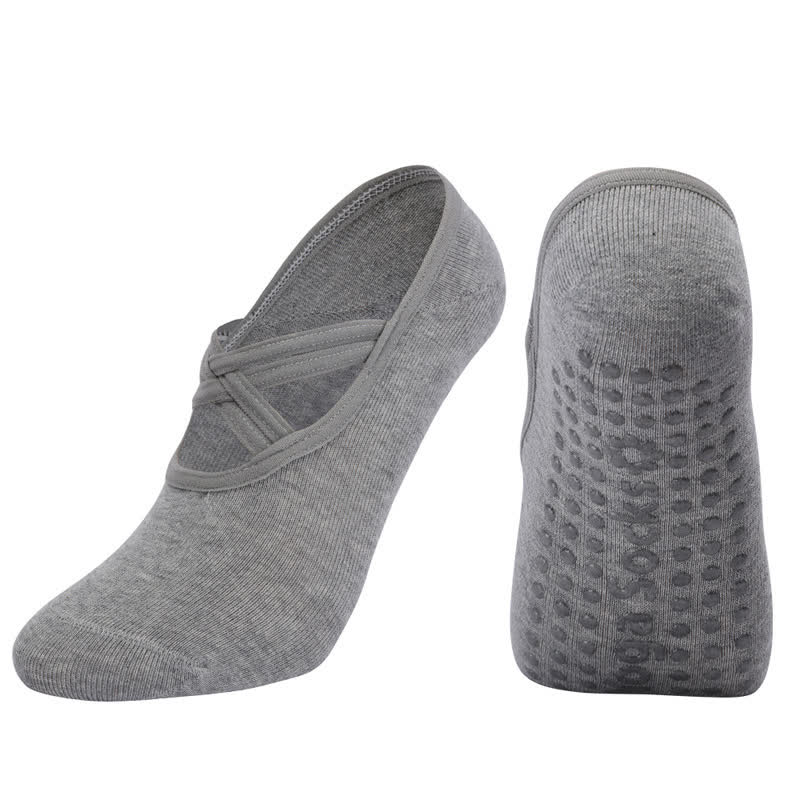Solid Color Non-slip Yoga Fitness Socks(5 Pairs)