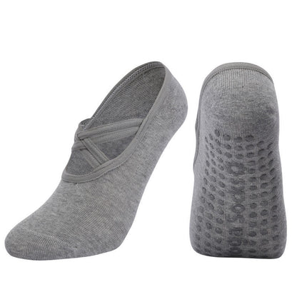 Solid Color Non-slip Yoga Fitness Socks(5 Pairs)
