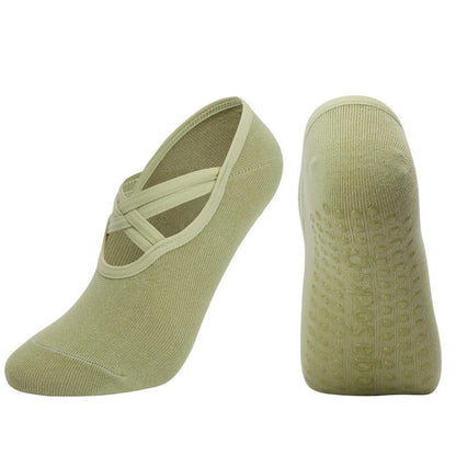 Solid Color Non-slip Yoga Fitness Socks(5 Pairs)