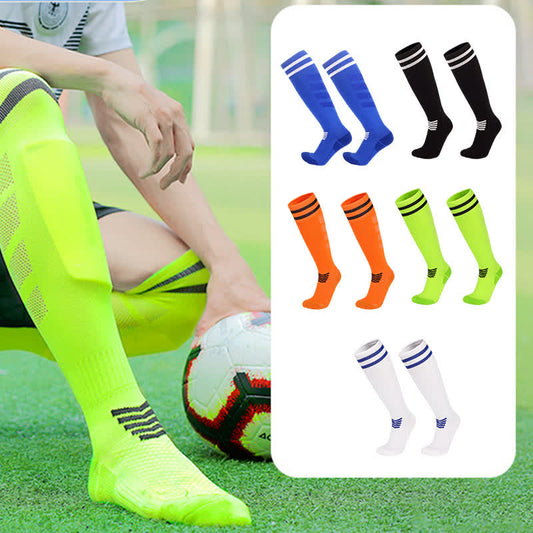 Sweat-absorbent Non-slip Knee-high Soccer Socks(5 Pairs)